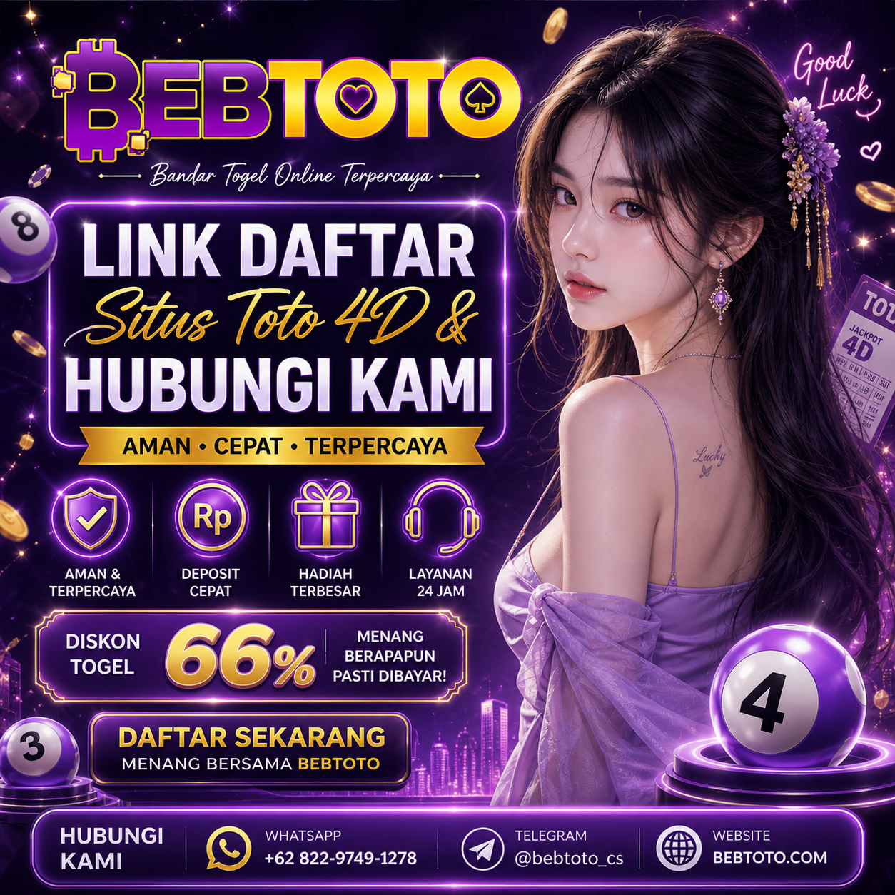 BEBTOTO | Link Daftar Situs Toto 4D & Hubungi Kami Bandar Togel Online Terpercaya